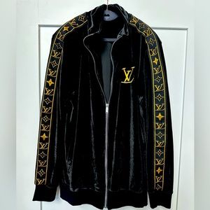 Black velvet Louis Vuitton jacket